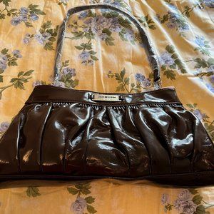 New - Nine West Brown Patent Shoulder Bag